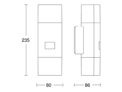 Ma�zeichnung Steinel L 910 LED ANT Sensoraussenleuchte