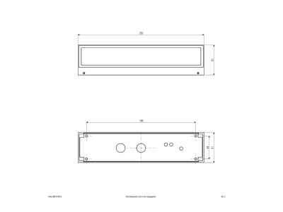 Ma�zeichnung EVN WAUD65181502 LED Wandanbauleuchte IP65 230V 13000K