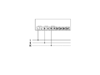 Wiring plan ESYLUX ALVABL700 EL10821073 Luminaire bollard 1x6 5W ALVABL700EL10821073

