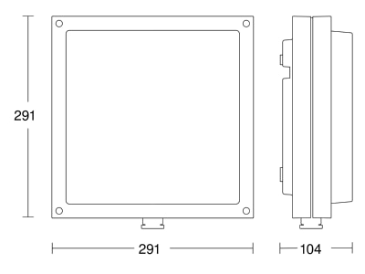 Ma�zeichnung 1 Steinel L 690 LED PMMA ANTV2 Sensoraussenleuchte