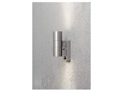 Produktbild 2 Konstsmide 7542 000 Halogen Wandleuchte grau eds m BWM GU10