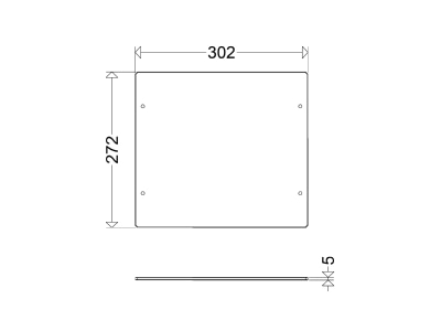 Dimensional drawing Schuch 7600 010 Luminaire cover for luminaires