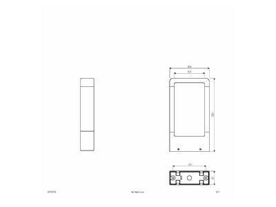 Mazeichnung EVN C30150702 LED Wegeleuchte 3000K anthrazit