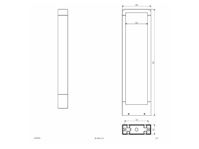 Mazeichnung EVN C65150702 LED Wegeleuchte 3000K anthrazit