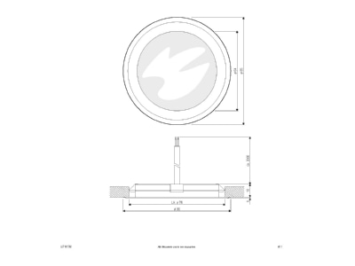 Mazeichnung EVN L67101502 LED Bodenleuchte IP67 3000K 12V