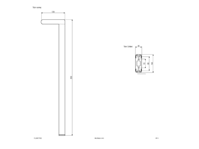 Mazeichnung EVN PLL65071502 LED Wegeleuchte 3000K anthrazit