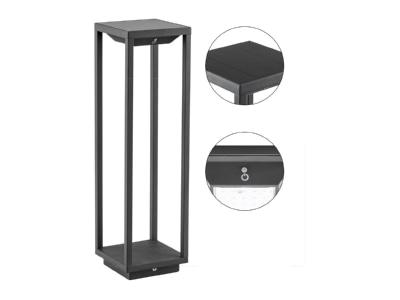 Produktbild EVN WLS50451502 Solar LED Wegeleuchte 3000K anthrazit