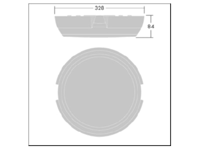 Ma�zeichnung Zumtobel KAT RD SE  96631537 LED Wandleuchte 4000K KAT RD SE 96631537