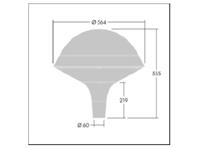 Mazeichnung Zumtobel PLI R 24L  96668701 LED Leuchtenkopf 2200 4000K PLI R 24L 96668701