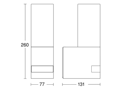 Ma�zeichnung 1 Steinel L 605 anthrazit Sensor LED Aussenleuchte IP44  BWM  anthr 