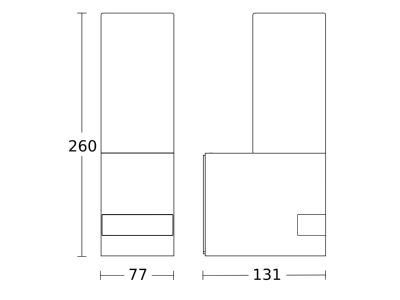 Ma�zeichnung 2 Steinel L 605 anthrazit Sensor LED Aussenleuchte IP44  BWM  anthr 