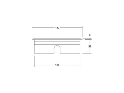 Mazeichnung Brumberg 14035223 LED Bodeneinbauleuchte V4A IP65