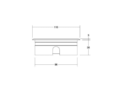 Mazeichnung Brumberg 14037223 LED Bodeneinbauleuchte V4A IP65