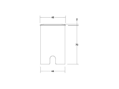 Mazeichnung Brumberg 14050223 LED Bodeneinbauleuchte V4A IP65