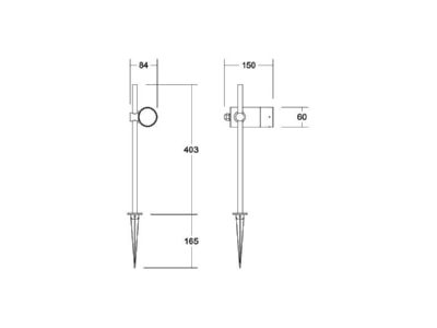 Mazeichnung Brumberg 60113183 LED Erdspiessstrahler