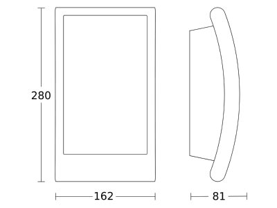 Ma�zeichnung 1 Steinel L 22 NM anthrazit Leuchte IP44 E27 anthr 