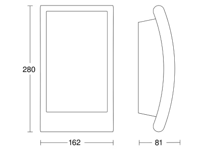 Ma�zeichnung 2 Steinel L 22 NM anthrazit Leuchte IP44 E27 anthr 
