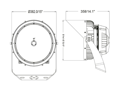 Mazeichnung Abalight ERANA II 500 857 50 LED Aussenleuchte 5700K 