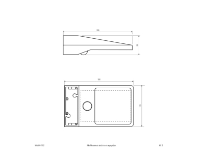 Ma�zeichnung EVN WAS541502 Solar LED Wandleuchte 3000K anthr  BWM