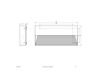 Ma�zeichnung EVN WAE65101602 LED Wandleuchte IP65