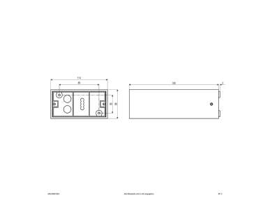 Ma�zeichnung EVN WAU65081602 LED Wandleuchte IP65