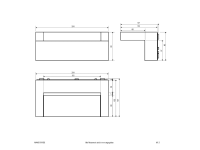 Ma�zeichnung EVN WAV65101602 LED Wandleuchte IP65