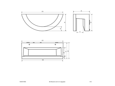 Ma�zeichnung EVN WLA65101602 LED Wandleuchte IP65