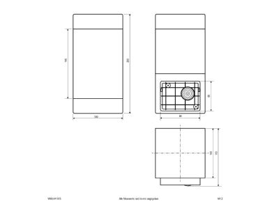 Ma�zeichnung EVN WWL441015 Wandleuchte IP44