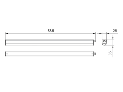 Mazeichnung Philips Licht BN021C LED  52786799 LED Lichtleiste 840 BN021C LED 52786799