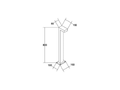 Mazeichnung Brumberg 60036103 LED Pollerleuchte
