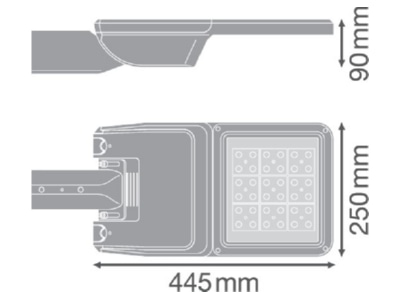 Mazeichnung LEDVANCE SLFLEXSM36W730RV30ST LED Mastleuchte 730  Z48 60