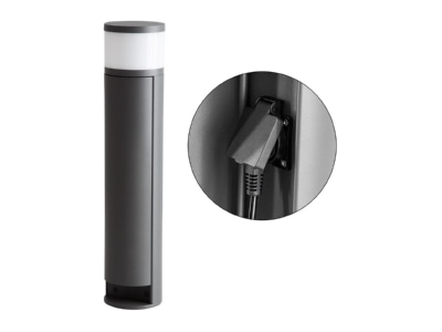 Produktbild EVN WLSD441502 LED Wegeleuchte m Steckdosen  3000K