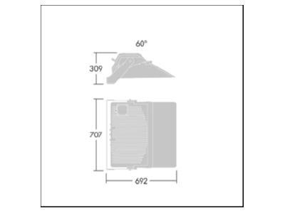 Dimensional drawing Zumtobel CHAMPION  96635276 Downlight spot floodlight CHAMPION 96635276