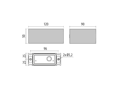 Ma�zeichnung Performance in Light 3111194 LED Wandleuchte 2700K