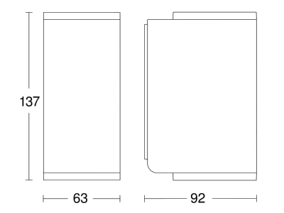 Ma�zeichnung Steinel L 930 anthrazit LED Aussenleuchte