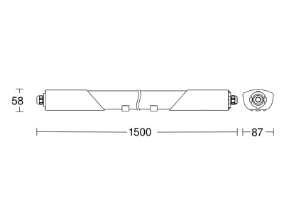 Ma�zeichnung 1 Steinel RS PRO 5150 C o  BWM LED Leuchte