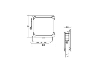 Ma�zeichnung Brumberg 60812184 LED Fluter 20W  4000K  sw
