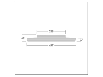 Ma�zeichnung Zumtobel NOVS L4000  96635525 LED Wand u Deckenleuchte 830 NOVS L4000 96635525