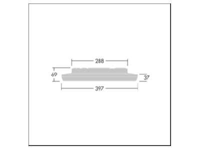 Ma�zeichnung Zumtobel NOVS M2500  96635523 LED Wand u Deckenleuchte 830 NOVS M2500 96635523