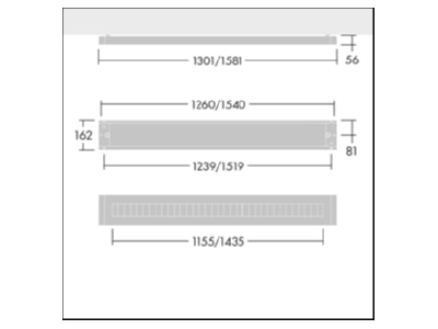 Mazeichnung Zumtobel PUNCH 3 LV  96636018 LED Haengeleuchte 840 PUNCH 3 LV 96636018