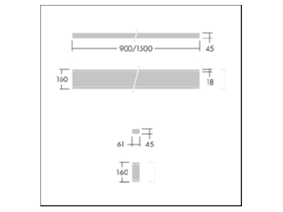 Dimensional drawing Zumtobel PUNCH 3LRO  96635433 Accessory for luminaires PUNCH 3LRO 96635433