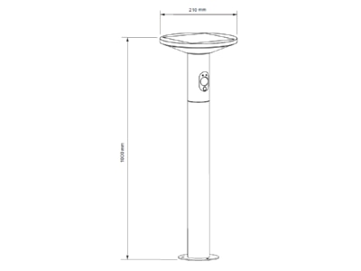 Mazeichnung Lichtline PRDX27795 LED Solar Wegeleuchte 100cm