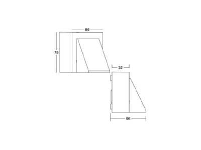 Ma�zeichnung Brumberg 65011103 LED Wandanbauleuchte 3000K  graphit