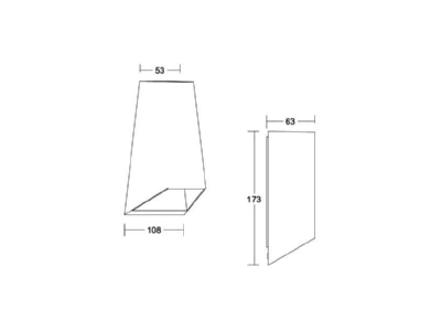 Ma�zeichnung Brumberg 65041103 LED Wandanbauleuchte 3000K  graphit