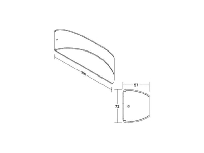 Ma�zeichnung Brumberg 65061103 LED Wandanbauleuchte 3000K  graphit