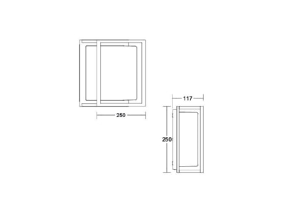 Ma�zeichnung Brumberg 65161103 LED Wandleuchte 3000K  graphit