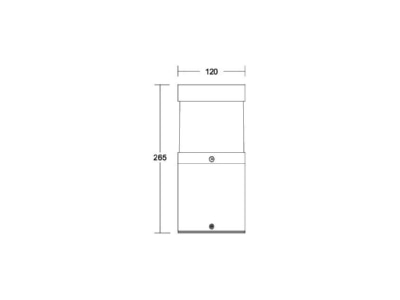 Mazeichnung Brumberg 65181103 LED Pollerleuchte 3000K  graphit