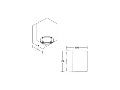 Ma�zeichnung Brumberg 65231103 LED Wandleuchte 3000K  graphit