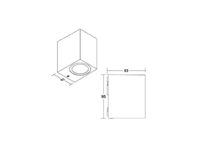 Ma�zeichnung Brumberg 65232103 LED Wandleuchte 3000K  graphit