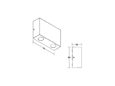 Ma�zeichnung Brumberg 65241103 LED Wandleuchte 3000K  graphit